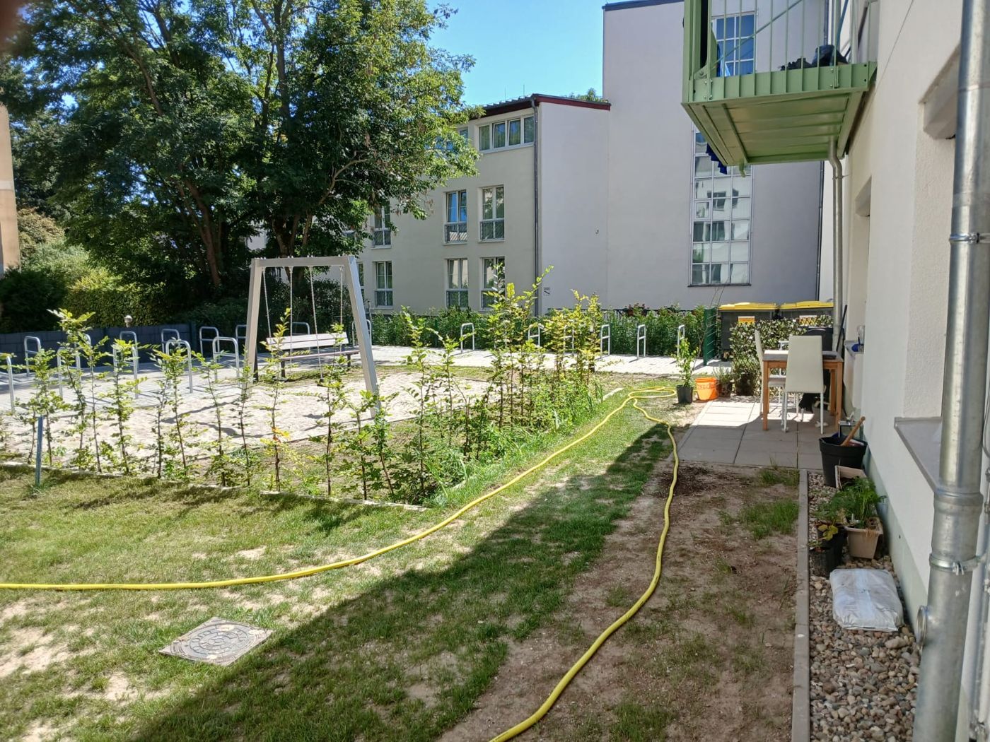Hecke am Spielbereich